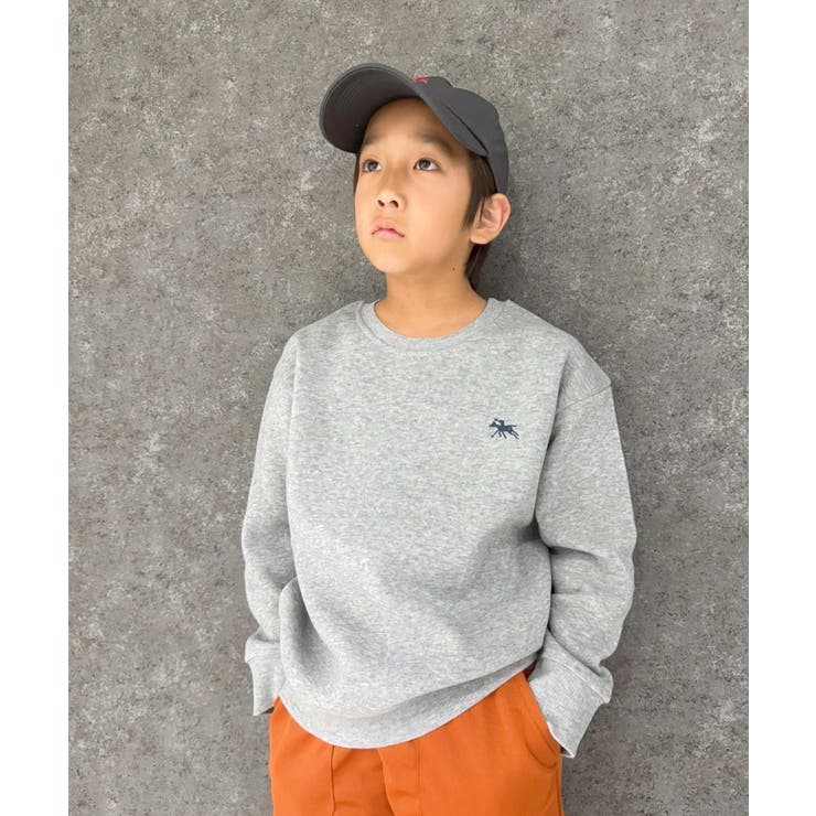 POLOCHAMPS オーバーサイズ裏起毛トレーナー キッズ[品番