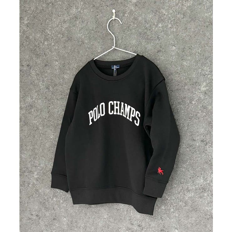 6-6ブラック | POLOCHAMPS オーバーサイズ裏起毛トレーナー キッズ | ZI-ON