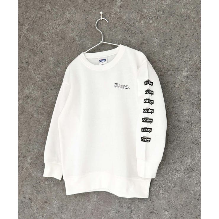 over print トレーナー 裏起毛 STYLEBLOCK トレーナー スウェット 裏起毛プリントトレーナー