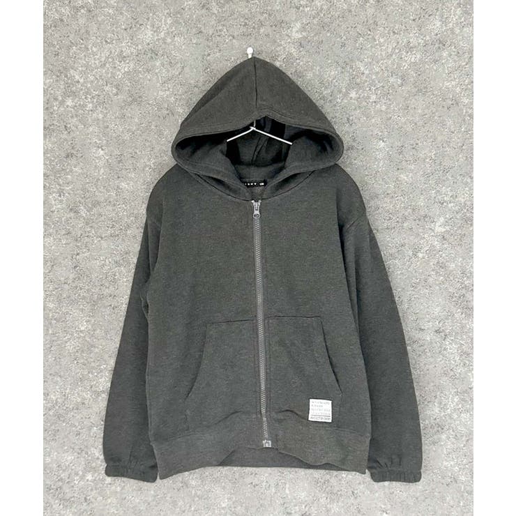 裏起毛ZIPオーバーパーカー キッズ 子供服[品番：ZONK0007107