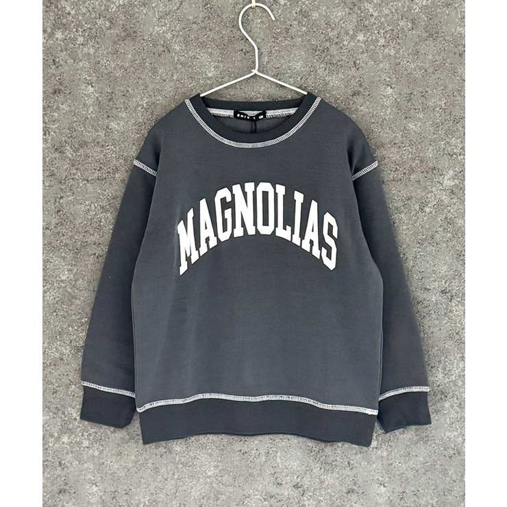 18-2チャコール/A | オーバーサイズ裏起毛トレーナー キッズ 子供服 | ZI-ON