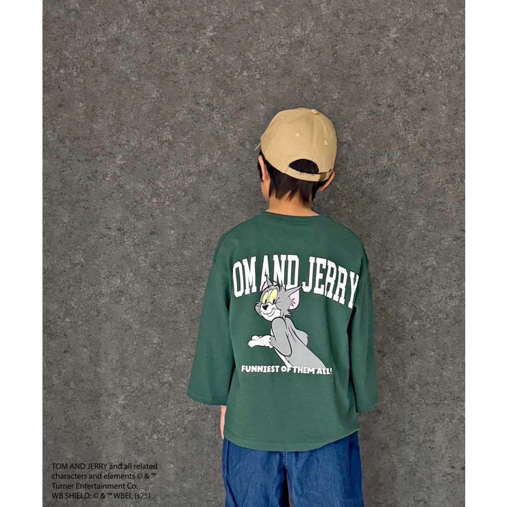 16-14D/グリーン/D | TOM&JERRY BIGロンT キッズ | ZI-ON