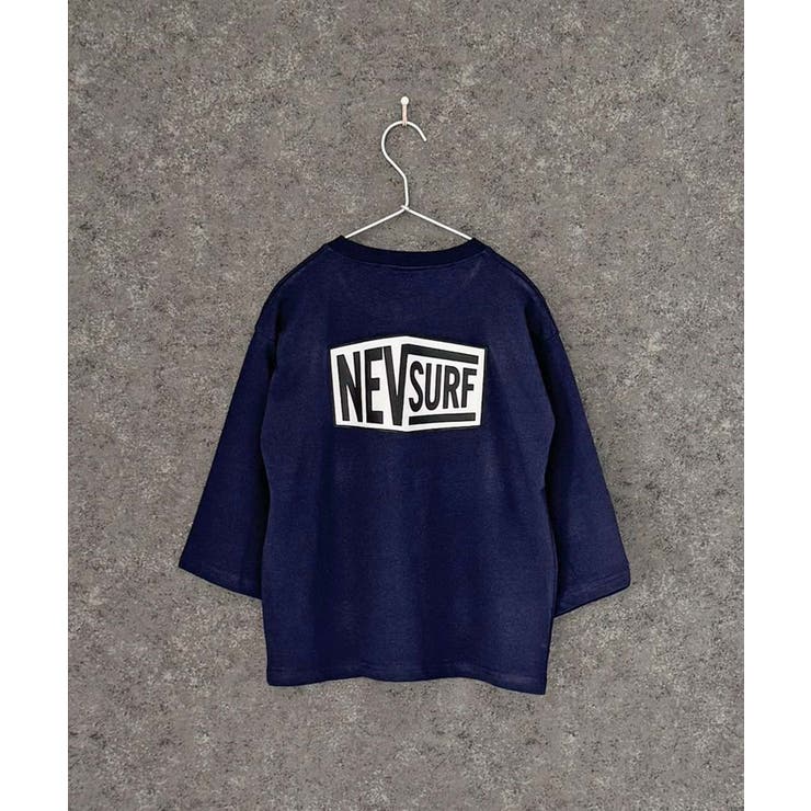 8-3ネイビー/A | NEVSURFバックプリントBIGロンT キッズ 子供服 | ZI-ON
