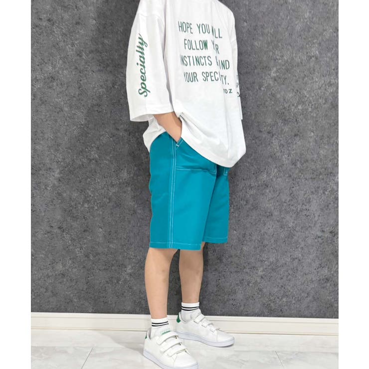 8-3P/グリーン | デイリーショートパンツ キッズ 子供服 | ZI-ON