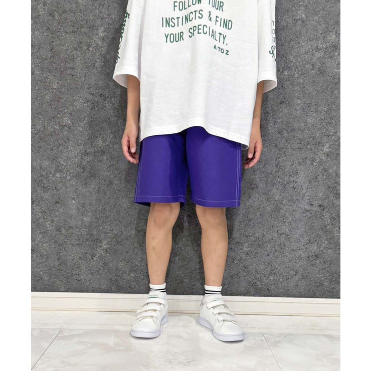 8-4D/パープル | デイリーショートパンツ キッズ 子供服 | ZI-ON