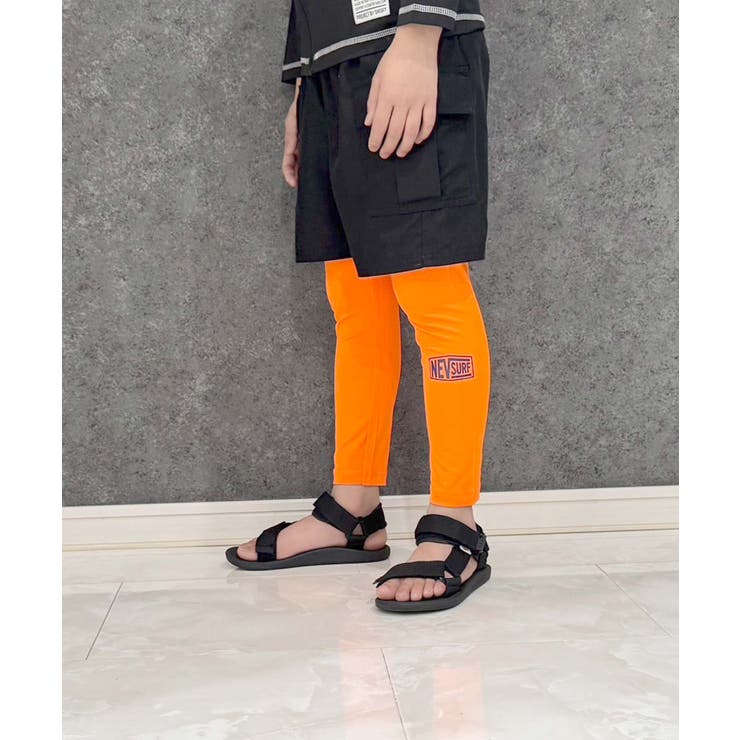 6-3オレンジ | NEVSURF ラッシュガードレギンスパンツ キッズ | ZI-ON