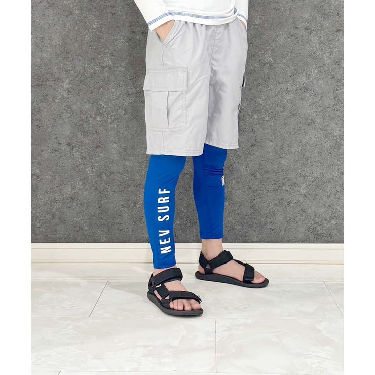 6-4R/ブルー | NEVSURF ラッシュガードレギンスパンツ キッズ | ZI-ON