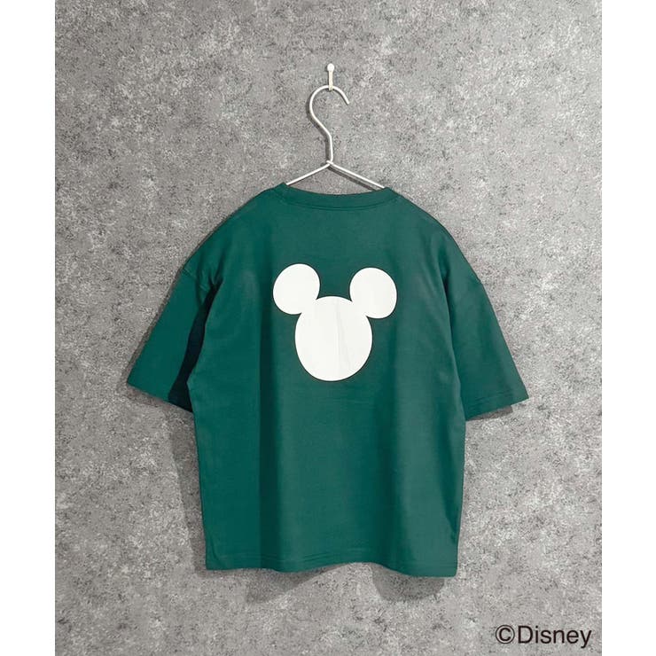 6-4D/グリーン | MICKEY MOUSE オーバーサイズＴシャツ | ZI-ON