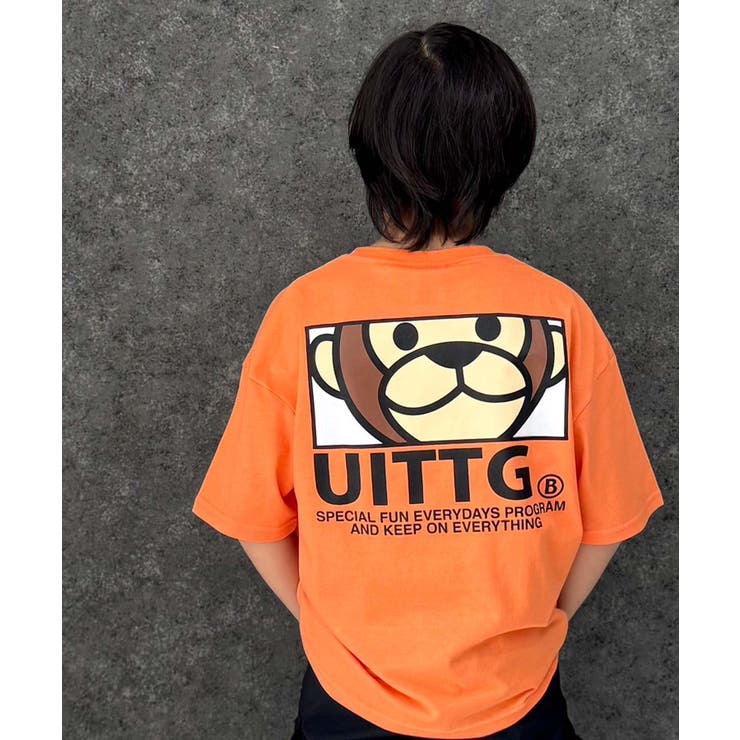 UITTG オーバーサイズTシャツ キッズ[品番：ZONK0007153]｜ZI-ON