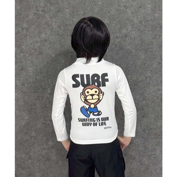 8-1オフホワイト/A | UITTG ラッシュガード キッズ | ZI-ON