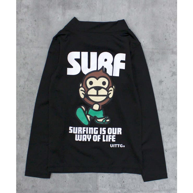 8-4ブラック/A | UITTG ラッシュガード キッズ | ZI-ON