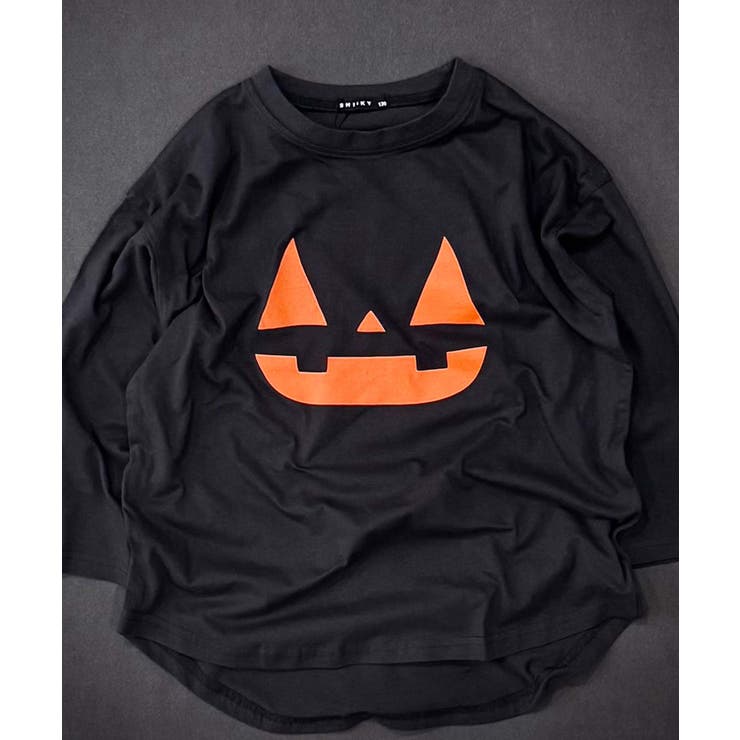6-5ブラック×オレンジ/B | ハロウィン BIGロンT キッズ | ZI-ON