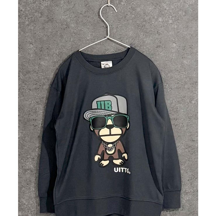 8-7チャコール/B | UITTG ウイッグ ミニ裏毛BIGトレーナー | ZI-ON