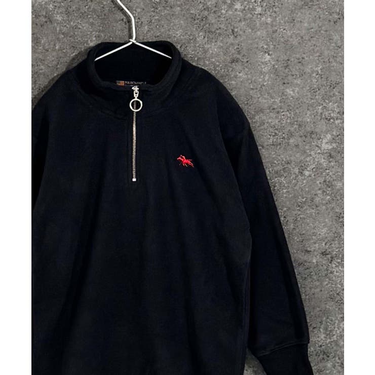 4-2ネイビー | POLOCHAMPS BIGハーフジップトレーナー ポロチャンプス | ZI-ON