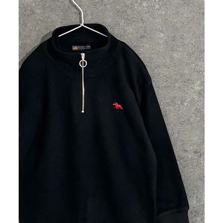 4-4ブラック | POLOCHAMPS BIGハーフジップトレーナー ポロチャンプス | ZI-ON