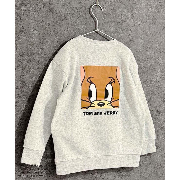 8-1オートミール/A | TOM&JERRY 裏起毛トレーナー キッズ | ZI-ON
