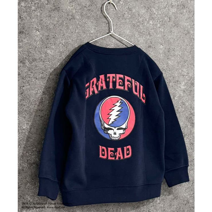 8-6ネイビー/B | GRATEFULDEAD 裏起毛トレーナー グレイトフルデッド | ZI-ON
