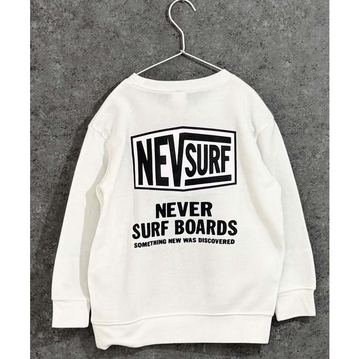 8-1オフホワイト/A | NEVSURF 裏起毛トレーナー キッズ | ZI-ON