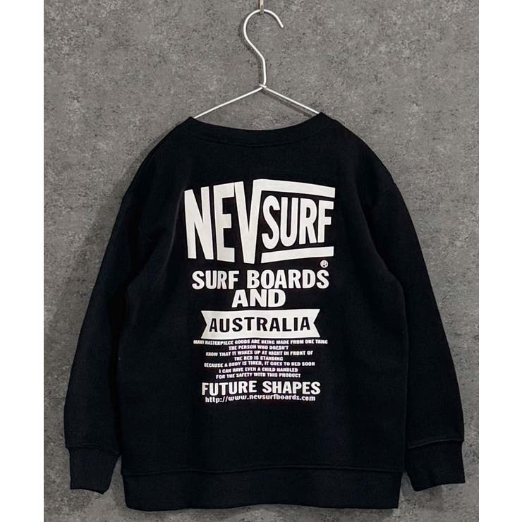 8-8ブラック/B | NEVSURF 裏起毛トレーナー キッズ | ZI-ON