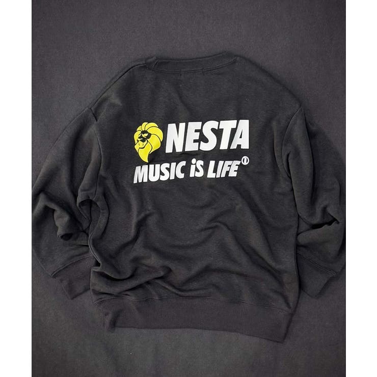 8-3チャコール/A | NESTA 裏起毛トレーナー キッズ | ZI-ON