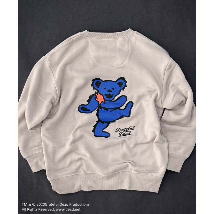 8-5G/ベージュ/B | GRATEFULDEAD 裏起毛トレーナー キッズ | ZI-ON