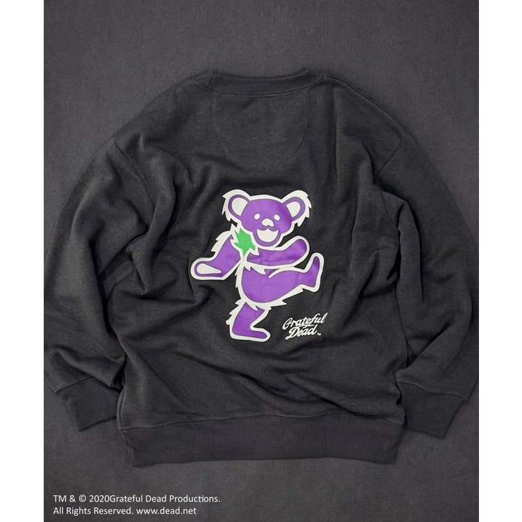 8-8チャコール/B | GRATEFULDEAD 裏起毛トレーナー キッズ | ZI-ON