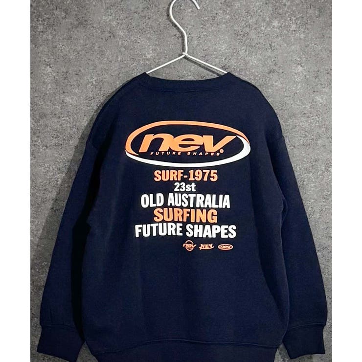 8-3ネイビー/A | NEVSURF 裏起毛トレーナー キッズ | ZI-ON