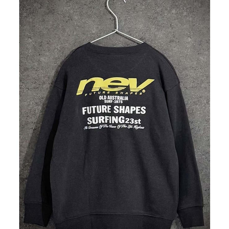 8-8チャコール/B | NEVSURF 裏起毛トレーナー キッズ | ZI-ON