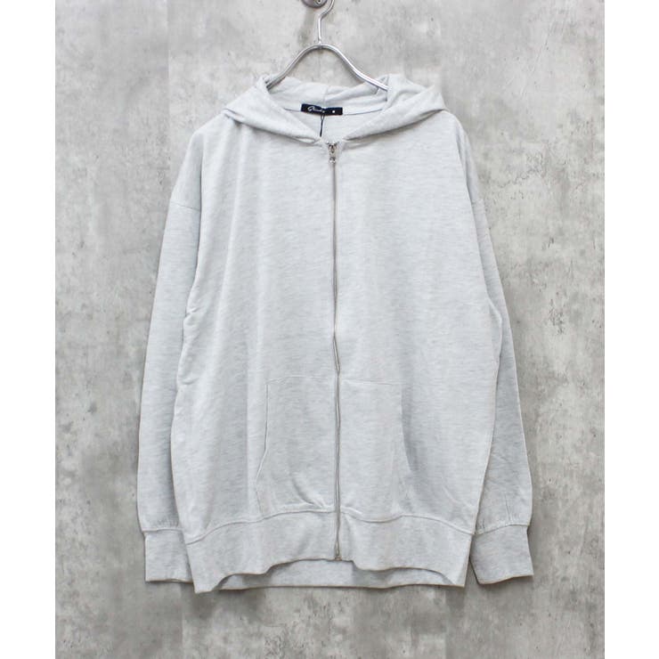 5-1オートミール | ミニ裏毛 フルZIPパーカー メンズ | ZI-ON