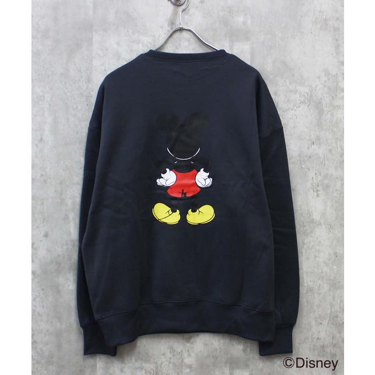 16-16チャコール/D | MICKEY MOUSE ミッキーBIGトレーナー | ZI-ON