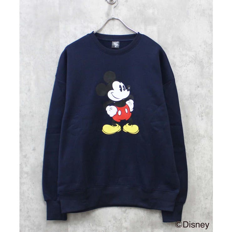 16-3ネイビー/A | MICKEY MOUSE ミッキーBIGトレーナー | ZI-ON