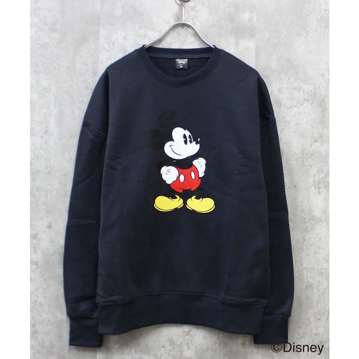 16-4チャコール/A | MICKEY MOUSE ミッキーBIGトレーナー | ZI-ON