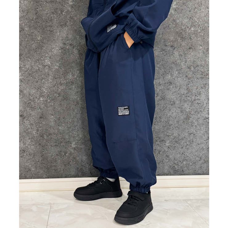 4-2ネイビー | 裏メッシュ パラシュートパンツ キッズ | ZI-ON