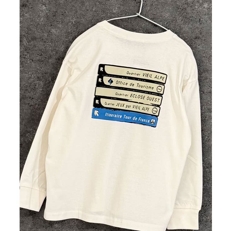 16-13オフホワイト/D | プリントBIGロンT キッズ 子供服 | ZI-ON