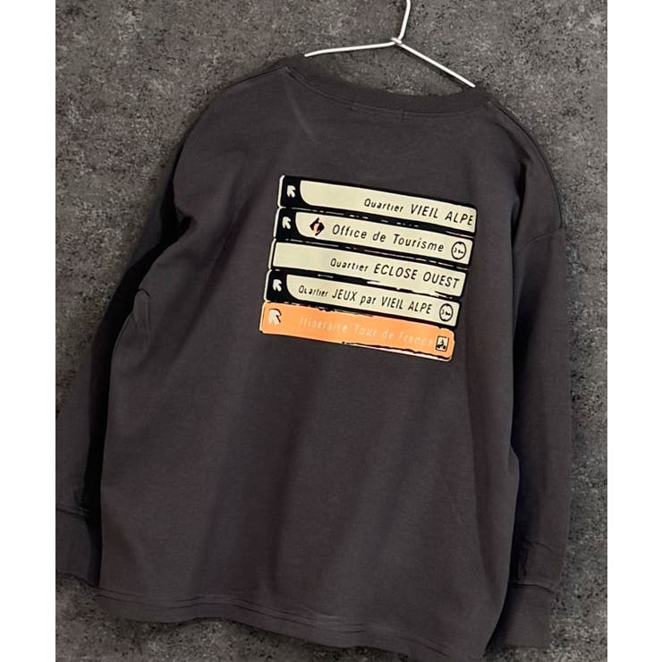 16-15チャコール/D | プリントBIGロンT キッズ 子供服 | ZI-ON