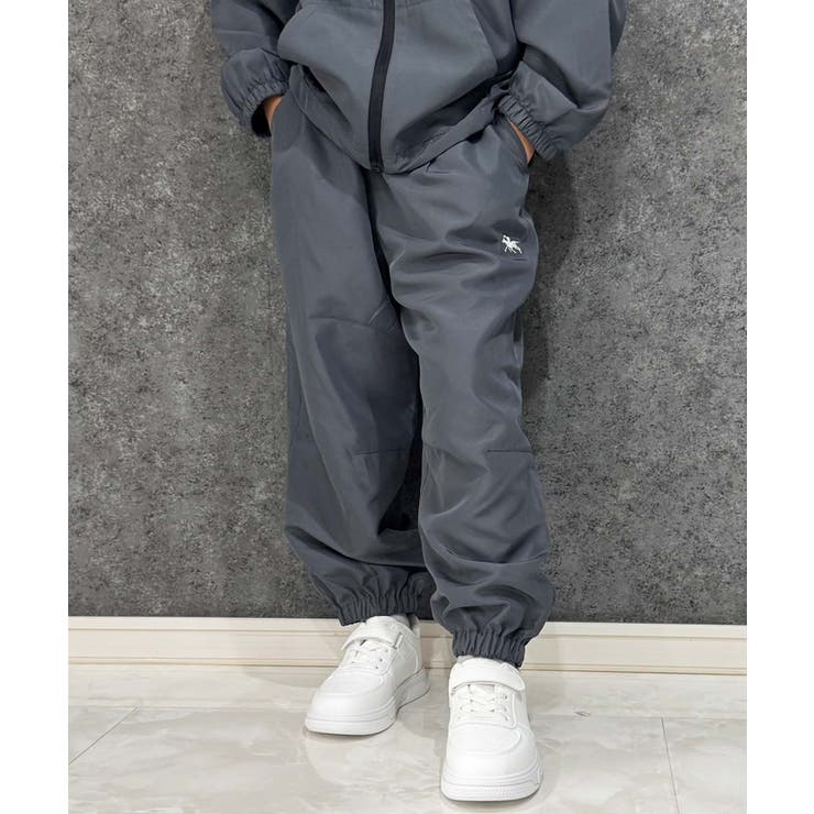 4-3チャコール | POLOCHAMPS 裏メッシュ パラシュートパンツ | ZI-ON