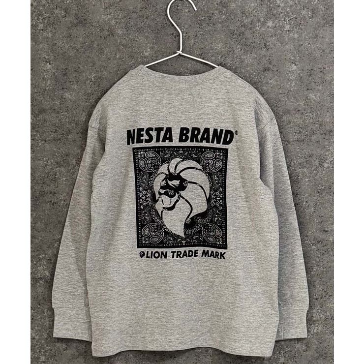 8-6杢グレー/B | NESTA BIGロンT キッズ | ZI-ON