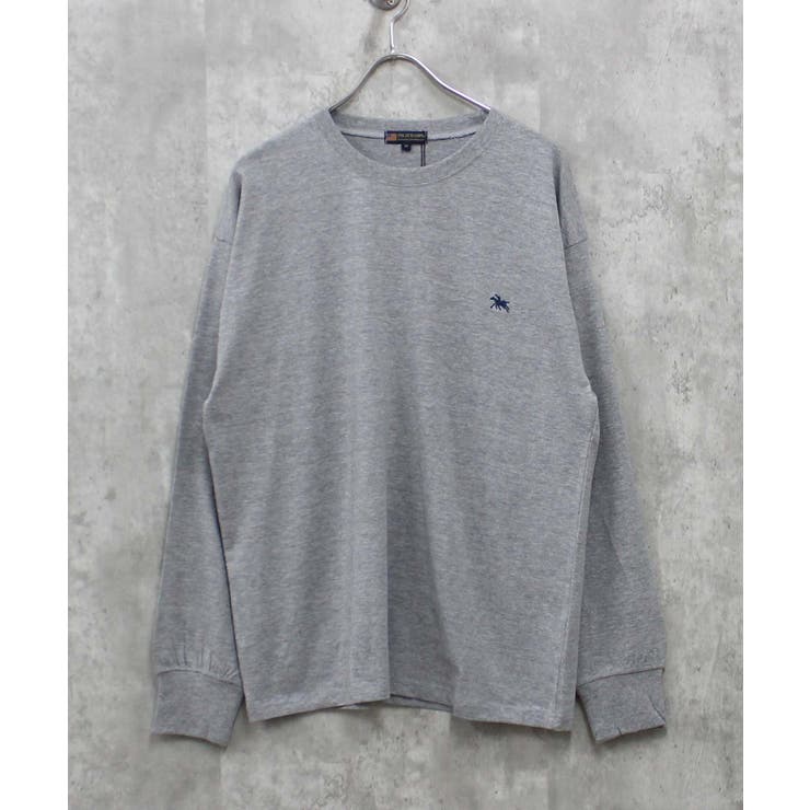 6-2杢グレー | POLOCHAMPS 刺繍ロンT ポロチャンプス | ZI-ON