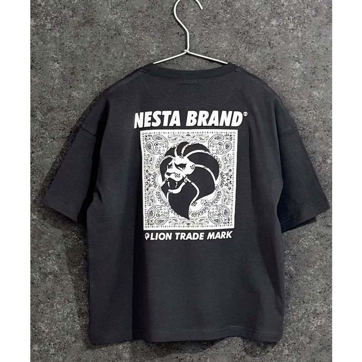 16-15チャコール/D | NESTA オーバーサイズTシャツ キッズ | ZI-ON
