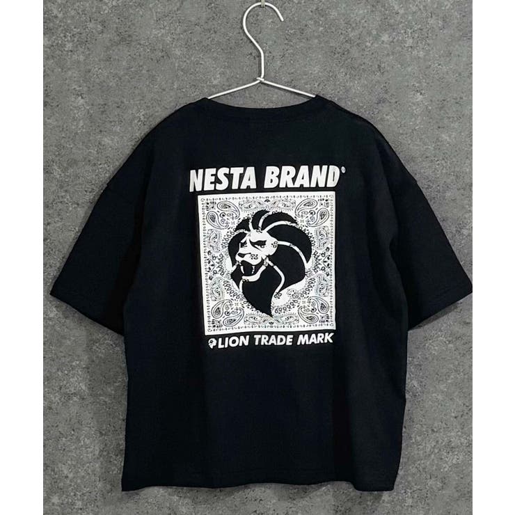 16-16ブラック/D | NESTA オーバーサイズTシャツ キッズ | ZI-ON