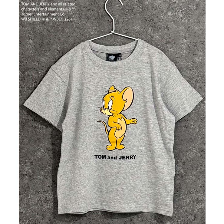 8-2杢グレー/A | TOM&JERRY プリントTシャツ キッズ | ZI-ON