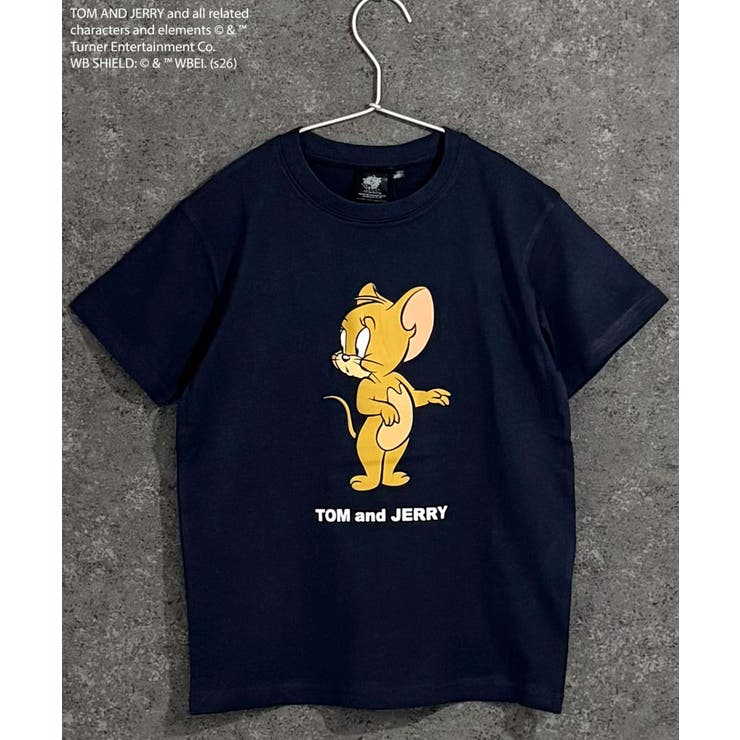 8-3ネイビー/A | TOM&JERRY プリントTシャツ キッズ | ZI-ON