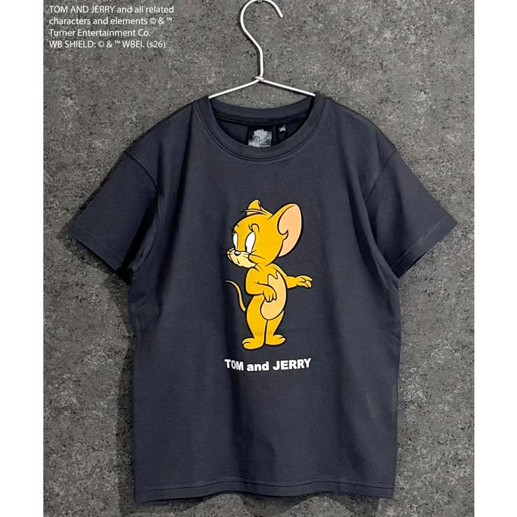 8-4チャコール/A | TOM&JERRY プリントTシャツ キッズ | ZI-ON