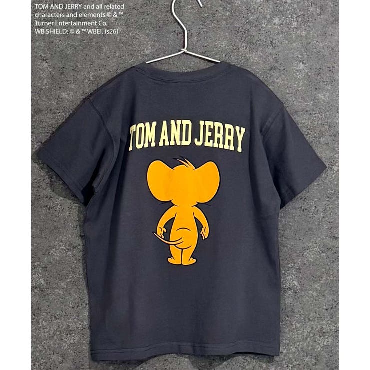 8-7チャコール/B | TOM&JERRY プリントTシャツ キッズ | ZI-ON