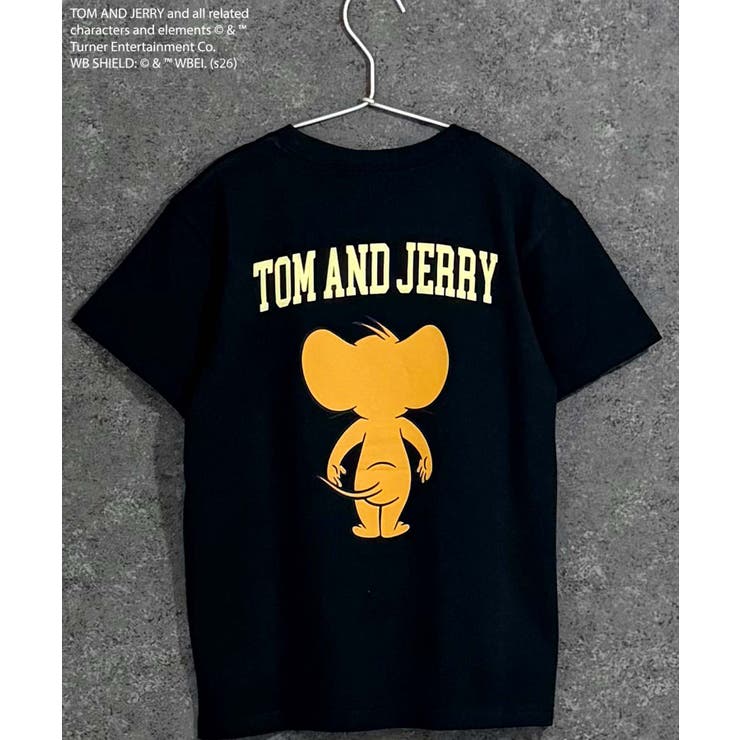 8-8ブラック/B | TOM&JERRY プリントTシャツ キッズ | ZI-ON