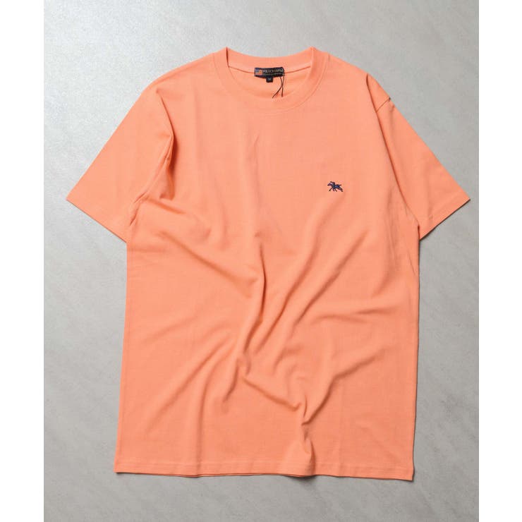 8-4オレンジ | 胸刺繍Tシャツ メンズ ユニセックス | ZI-ON