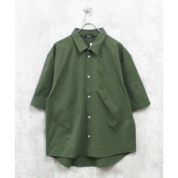 5-3カーキ | マルチファンクション BIGシャツ メンズ | ZI-ON