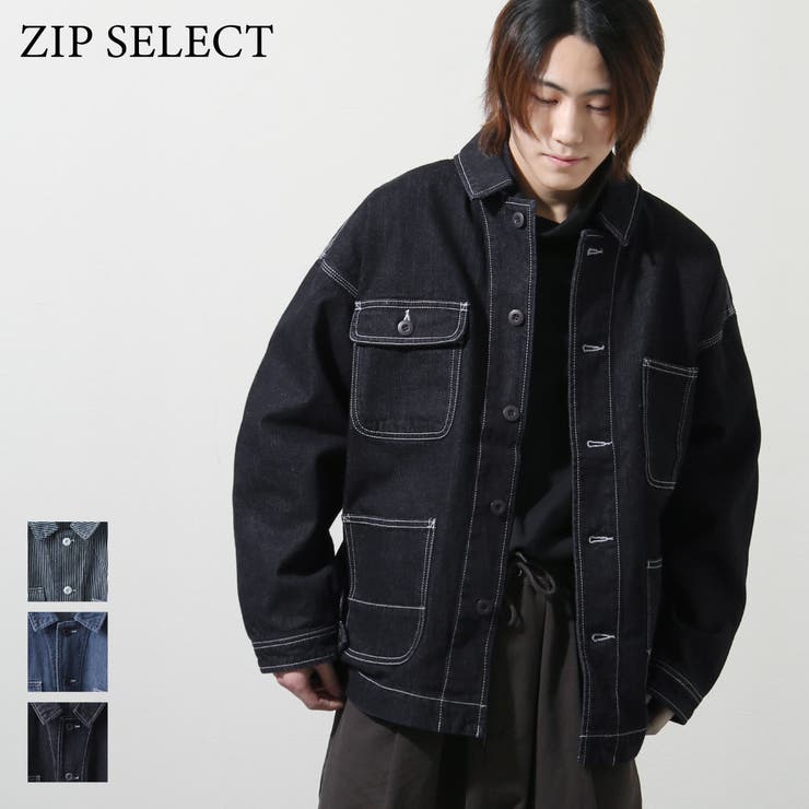 ワークジャケット メンズ デニムジャケット[品番：ZP000009776]｜ZIP CLOTHING STORE（ジップクロージングストア）の