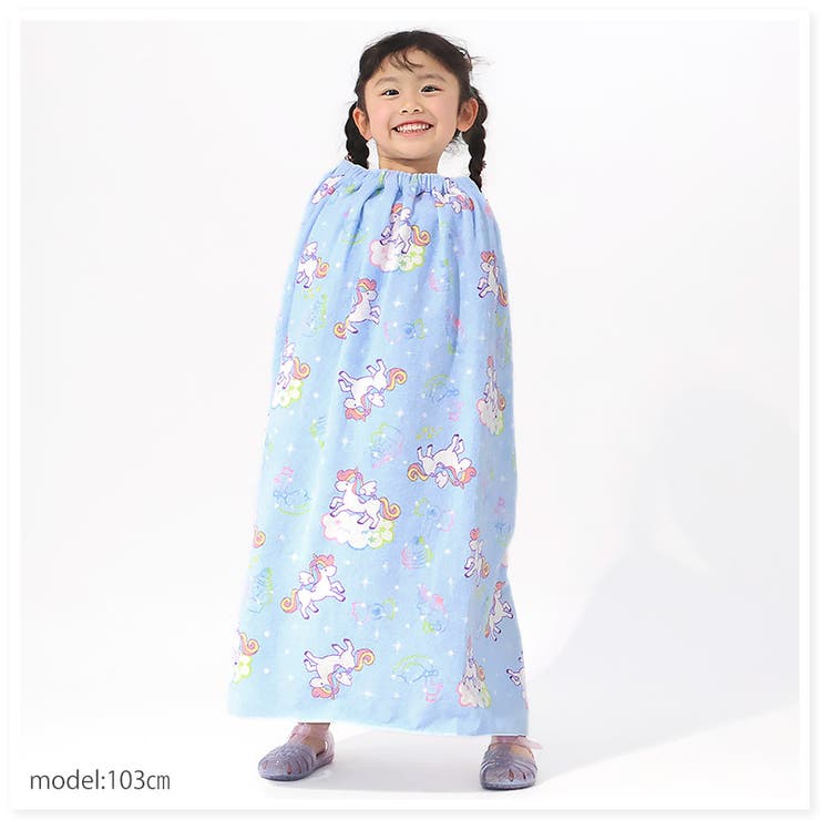 ラップタオル80cmキッズプールタオル女の子ユニコーンチェック花レモンフルーツ巻きタオル子供用綿100％コットンお名前タグ付水着用品バスタオル120cm着替えスイミングプールお風呂温泉海水浴水遊び通園通学プレゼントギフト贈り物可愛い
