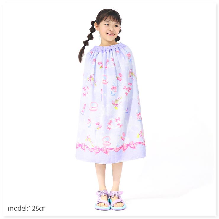 ラップタオル80cmキッズプールタオル女の子ユニコーンチェック花レモンフルーツ巻きタオル子供用綿100％コットンお名前タグ付水着用品バスタオル120cm着替えスイミングプールお風呂温泉海水浴水遊び通園通学プレゼントギフト贈り物可愛い